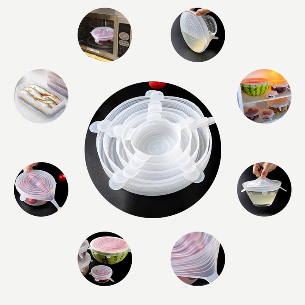 Пищевая силиконовая крышка для хранения срешей, растянутая пластиковая упаковка для фруктов, крышка чаши
