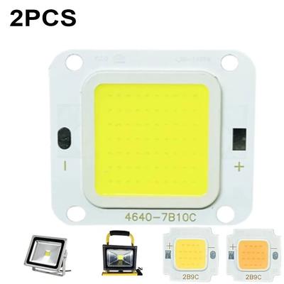 2 шт. 10 Вт 20 Вт 30 Вт 50 Вт 70 Вт 100 Вт Светодиодный чип высокой мощности COB LED SMD диоды Для прожектора Точечной лампы Чип-перевертыш Для DIY DC 27-36 В