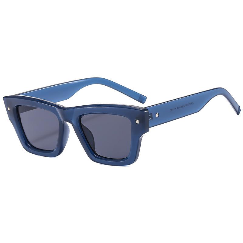 Rice nail square sunglasses new retro versatile sunglasses sunglasses simple men's concave shape