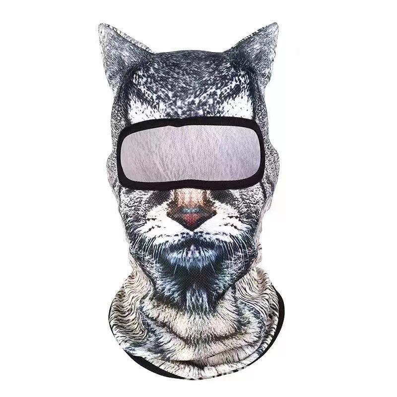 3D-маска для лица с рисунком животных: Маска-шлем от солнца для лица и забавная летняя шляпа для улицы