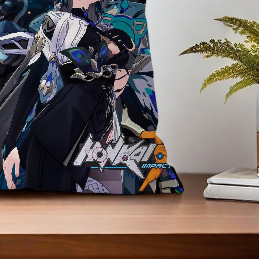 Чехол для подушки Honkai Impact 3Rd Vita для спальни, автомобиля, кофейни, комнаты и гостиной, декоративный чехол для диванной подушки