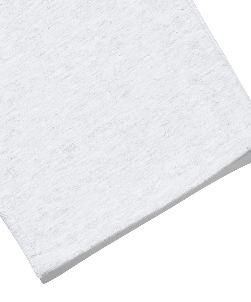 GAKKAI UNIONS Double Pintuck Wide Sweatpants White Melange