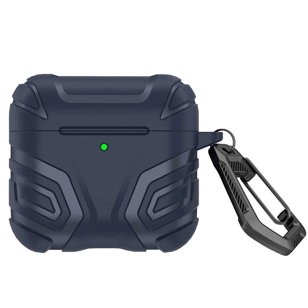ТПУ чехол для AirPods 4 2025 Защитная крышка с карабином Защита от падений Ударопрочный и Пылезащитный дизайн