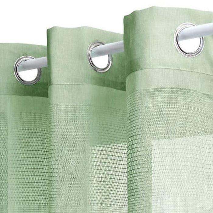 Voilage tissé sablé "Sab" 140 x 240 cm Atmosphera