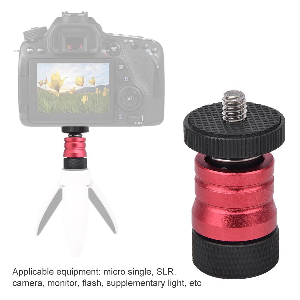 Quick Release Plate Small Ballhead Hot Shoe Mount Base for Monitor Camera Camcorder