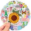 50 Mental Health Stickers Knowledge Education Stickers Luggage Guitar Laptop Helmet Refrigerator Stickers