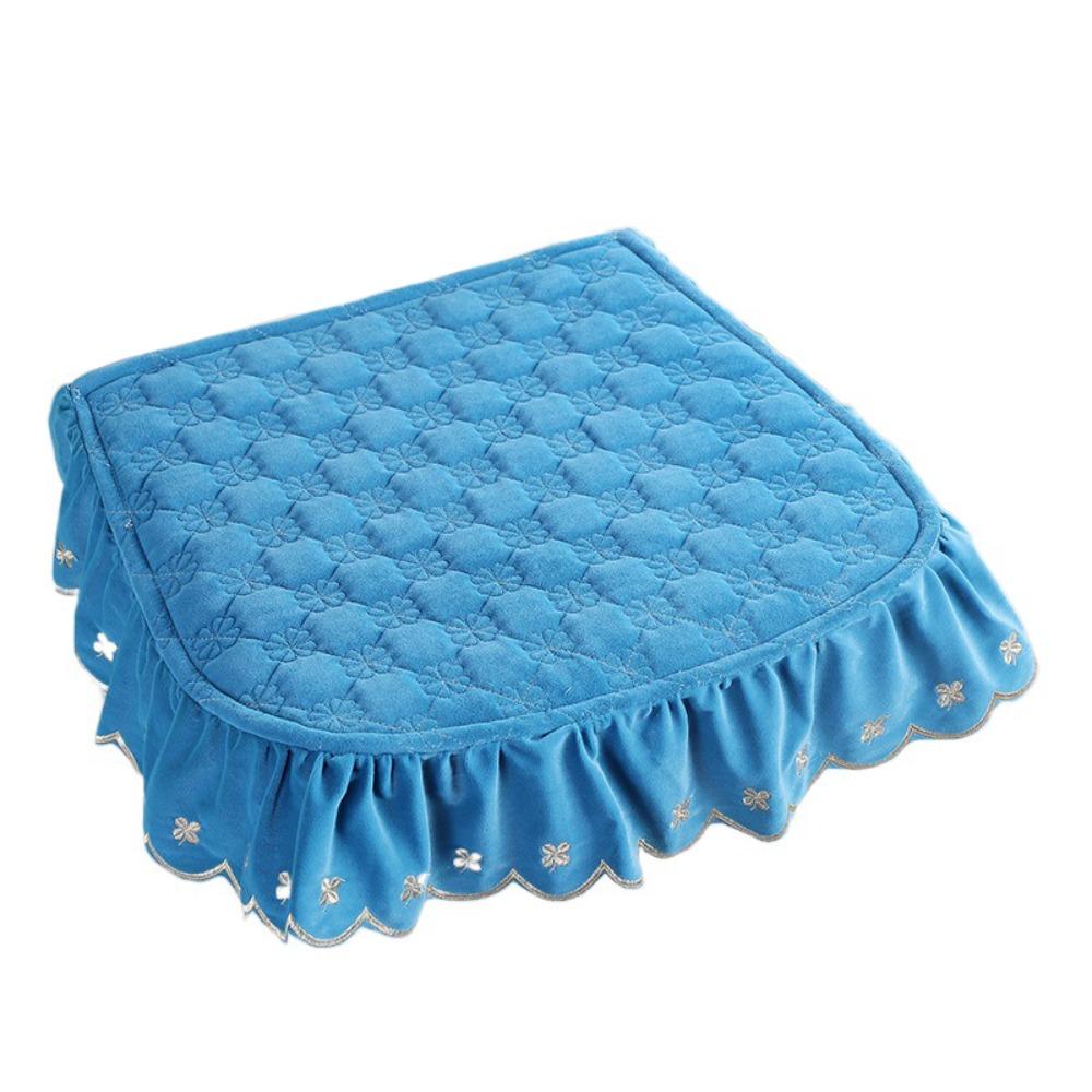 Нескользящая подушка на обеденный стул в пасторальном стиле 43x45см Зимняя студенческая подушка Общежитие