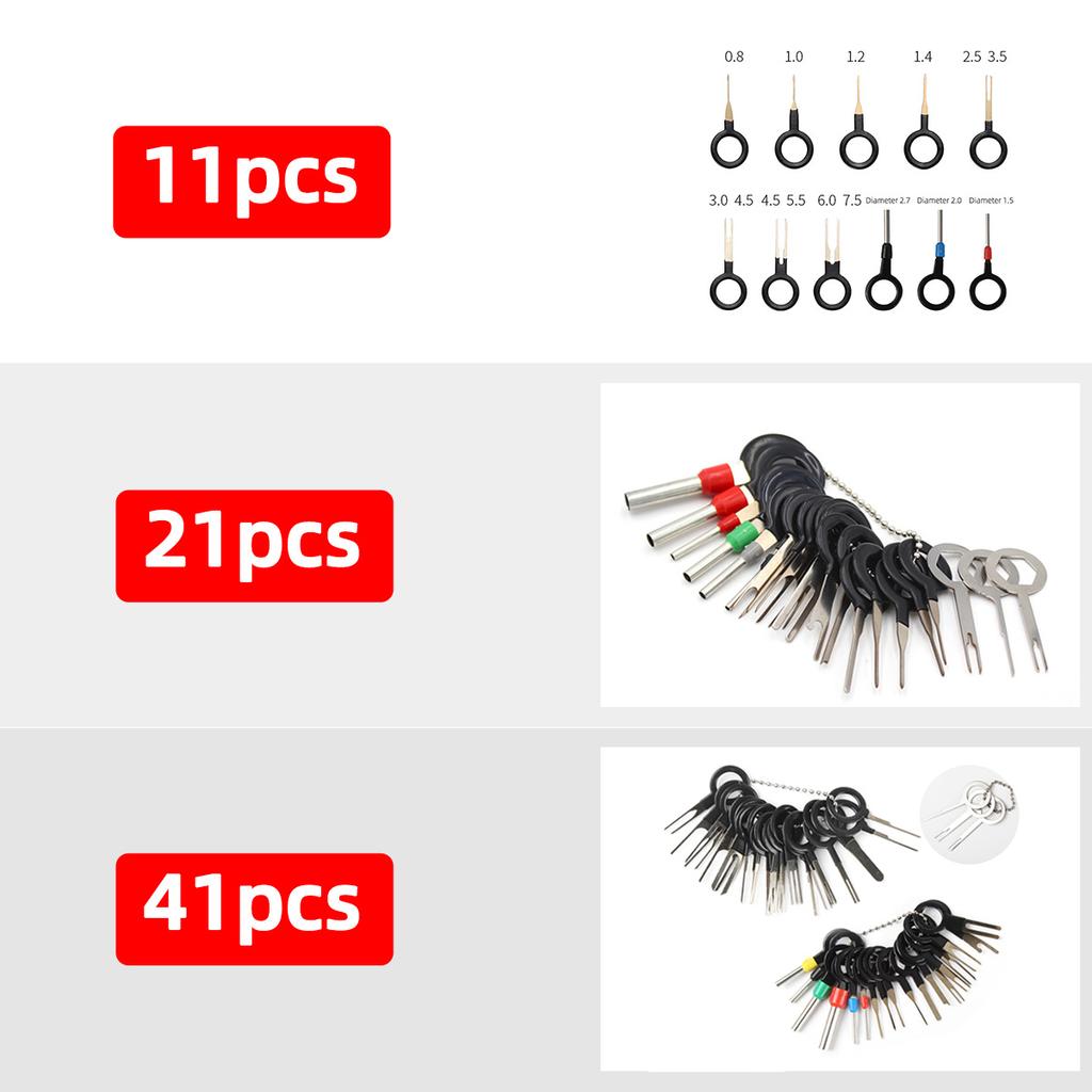 Набор инструментов для извлечения клемм 41 шт. Инструмент для распиновки Электрический разъем Инструмент для извлечения пинов Экстрактор пинов Инструмент для извлечения клемм Se