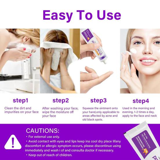 Azelaic Acid 12% Cream Brightening Soothing Facial Cream 20g Oil-Free Fast Absorbing Hyaluronic Acid Essence for Relieving Face Redness Dark Spots