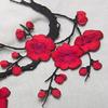 Beautiful Embroidered Plum Blossom Flower Patch Iron/Sew On Applique Motif Craft