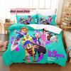 Игра Ninjala Комплект постельного белья Односпальный Двуспальный Полный Королевский Размер Размеры Комплект постельного белья Взрослый Детская спальня Пододеяльники 3D Печать Молодой