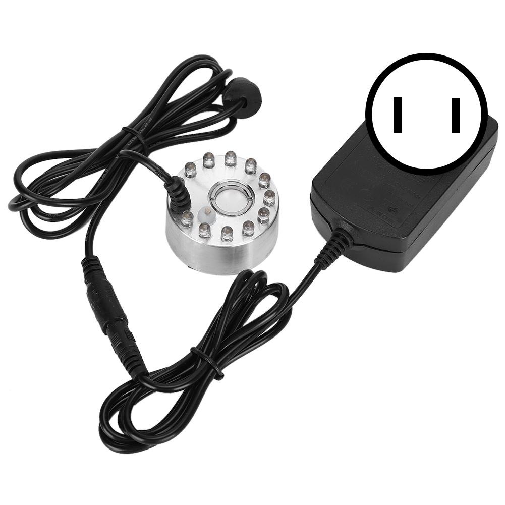 Мини-фонтан с декоративным туманом, распылитель с 12 лампами, украшение ландшафта, вилка США 110 В