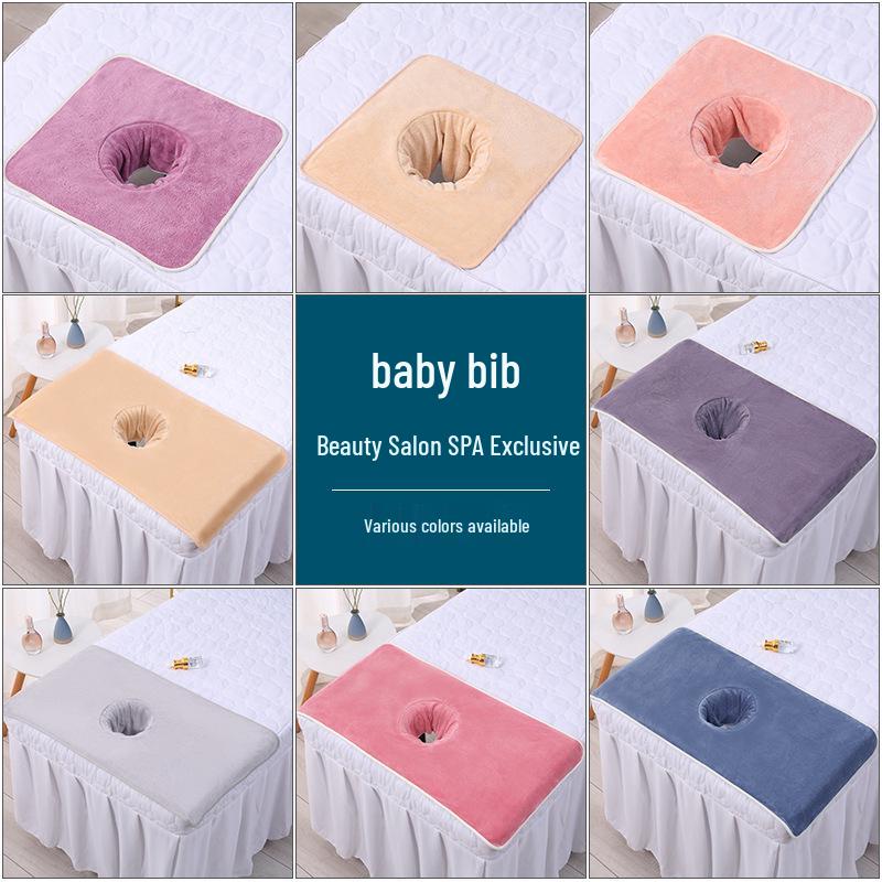Индивидуальный набор для салона красоты: Утолщенные полотенца для массажной кровати и подушки с отверстием для лица