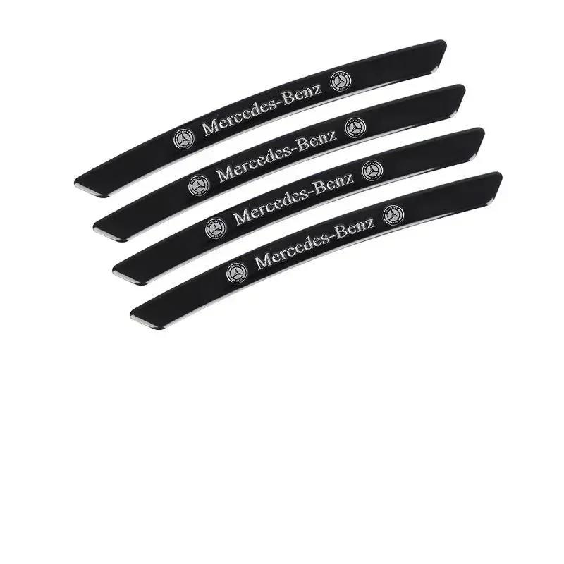 4pcs Aluminum Car Wheel Hub Badge Tire Rim Sticker Decor Accessorie For Mercedes Benz E C G M R S Class W204 W212 GLC AMG 4MATIC o2