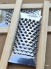 Stainless Steel Flat Hole Grater with Wooden Handle for Radish, Potato, and Cucumber Strips
