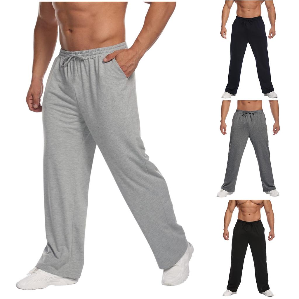 Men's Jogging Bottoms Lightweight Tracksuit Bottoms Long Sweatpants Leisure Sports Trousers With Pockets And Drawstring
