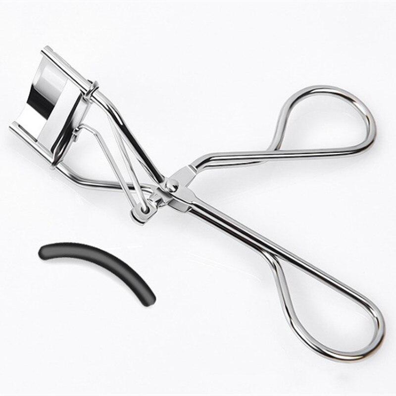 1PC Black/Silver White Curl Eyelash Curler Stainless Steel Eyelash Cosmetic Makeup Eyelash Curler Curling Eyelashes Tool