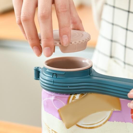 Bag Clip with Pour Spout Food Bag Clips for Sealing Reusable Plastic Cap Sealer