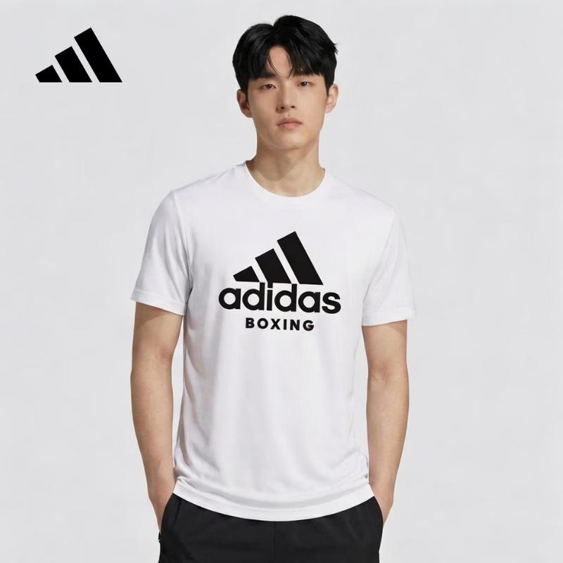 adidas Классическая дышащая футболка с коротким рукавом и круглым вырезом