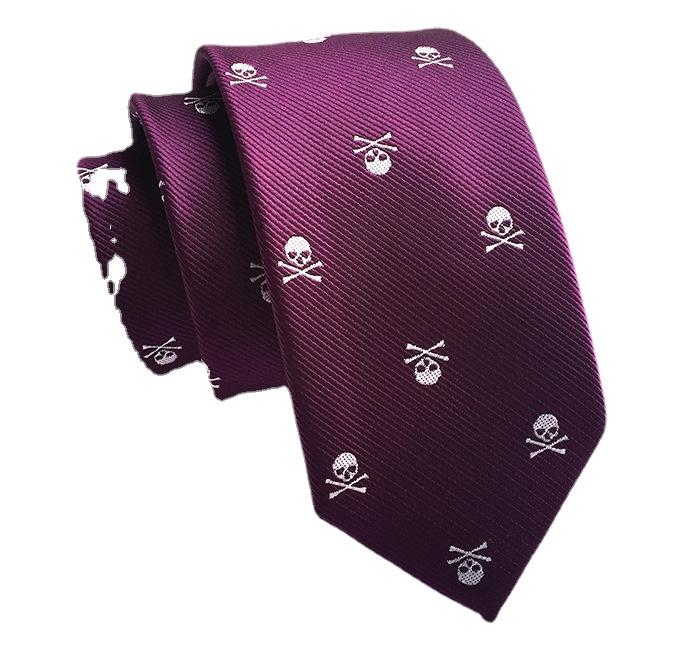 Галстук с головой черепа для мужчин на Хэллоуин