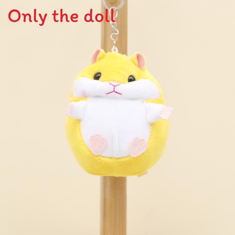 Плюшевый брелок-хомяк Хамтаро с подвесной цепочкой для улицы и повседневной носки