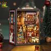 Нетоксичная Винтажная 3D Мини Рождественский Магазин Коллекция Книг Комната DIY Настольная Сцена Строительства Вставка в Полку Декор Игрушки 3D Пазл для Взрослых