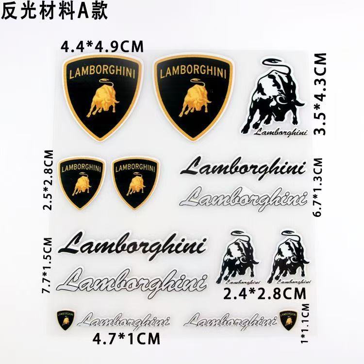 Styling Car Emblems Car 3D Creative Stickers Waterproof Dirt-proof Sticker For Lamborghini Urus Huracan Aventador Accessories