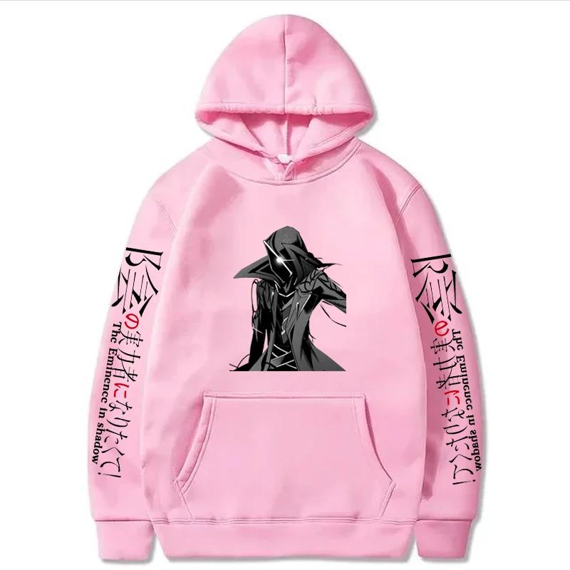 Аниме Восхождение в тени Принтованные Толстовки с капюшоном Мужские Повседневные Харадзюку Уличная одежда С длинным рукавом Флис Осенне-зимние Толстовки