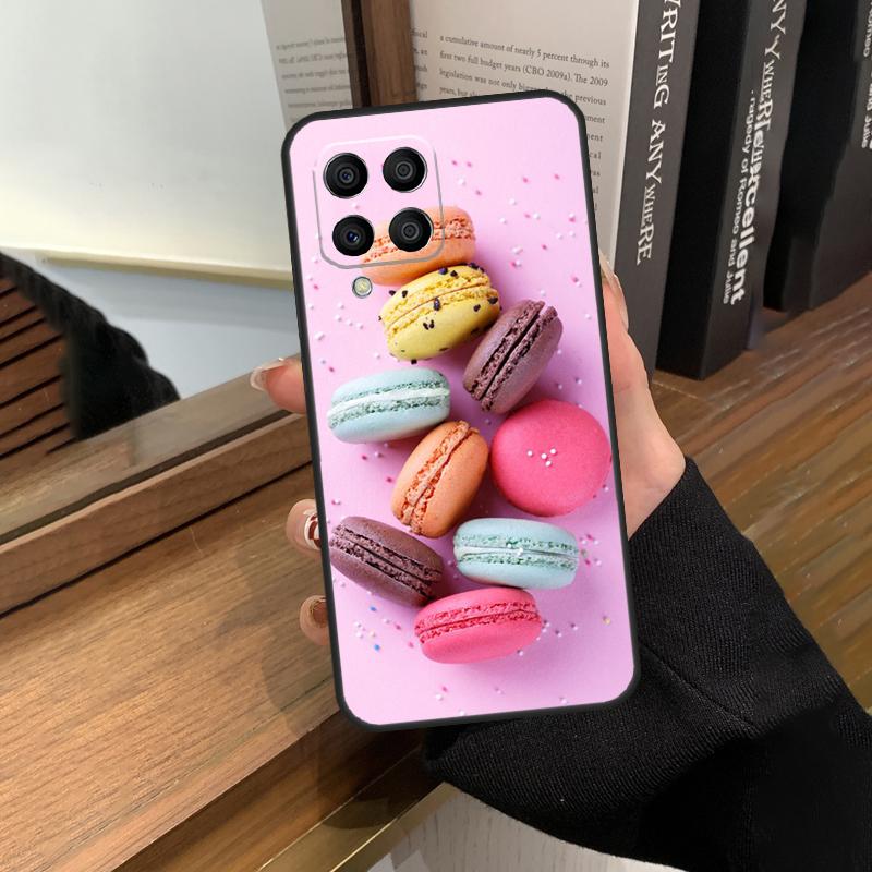 Десертное Мороженое Макарон Фуд Кейс Для Samsung Galaxy M56 M06 M16 M36 M52 M32 M12 M54 M34 M14 M35 M55 M15 M11 M31 M13 M53