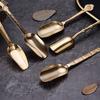 Tea Shovel Glossy Anti-scalding Copper Portable Scooping Sugar Coffee Scoop Teaware Supplies