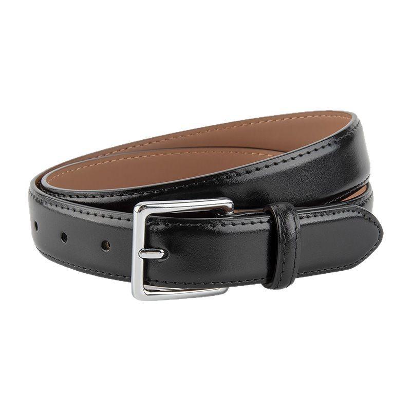 Classic Women's Genuine Leather Belt, Fashionable Alloy Pin Buckle, Jeans Dress, Decorative Cowhide Leather Belt for Girls