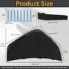 LAICY For Hyundai Veloster 2014-2021 4pcs Rear Bumper Lip Diffuser Splitter Spoiler Shark Fins Car Auto Bumper Lip Anti-crash