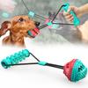 Drawstring Dog Molar BiteToy Pet Rope Ball Stick Chew Toys Training Tool Support