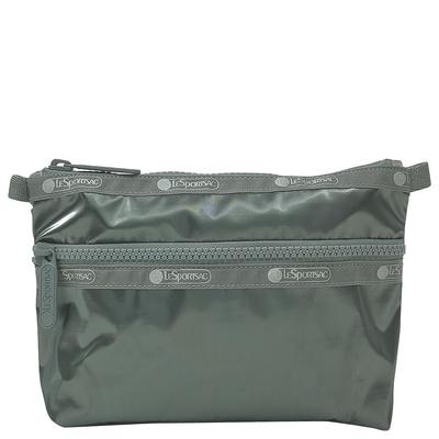 Женская косметичка-клатч LeSportsac 7105 (СЕРО-СТАЛЬНОЙ БЛЕСК) [Использовал]