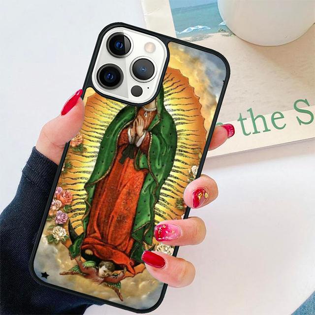 Virgen de Guadalupe Coque Shell For iPhone 17 Air 15 16 14 13 12 Pro Max 11 Pro Max Plus Phone Case Cover