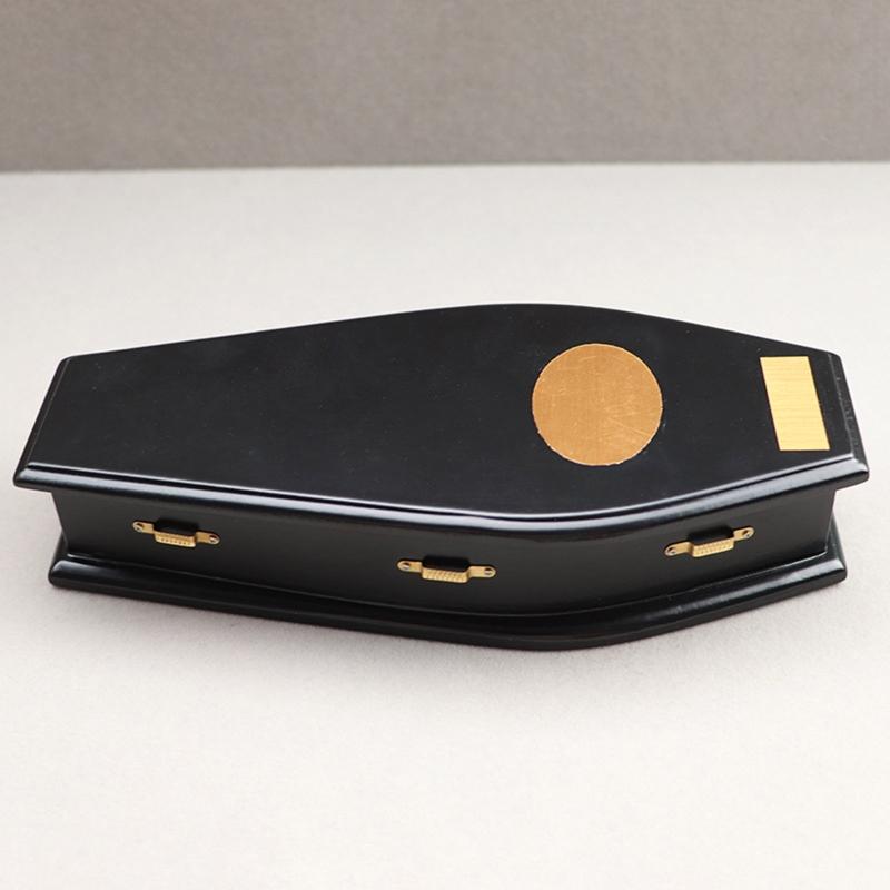 1/12 Модель Гроба Симуляция Деревянный Гроб для Кукольного Домика Подростковая Игрушка для Куклы Микро Ландшафт Мини Мебель Детская Вечеринка F