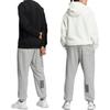 adidas Повседневные брюки с эластичным поясом и принтом алфавита, низ унисекс, светло-вересковый, серый IA9434