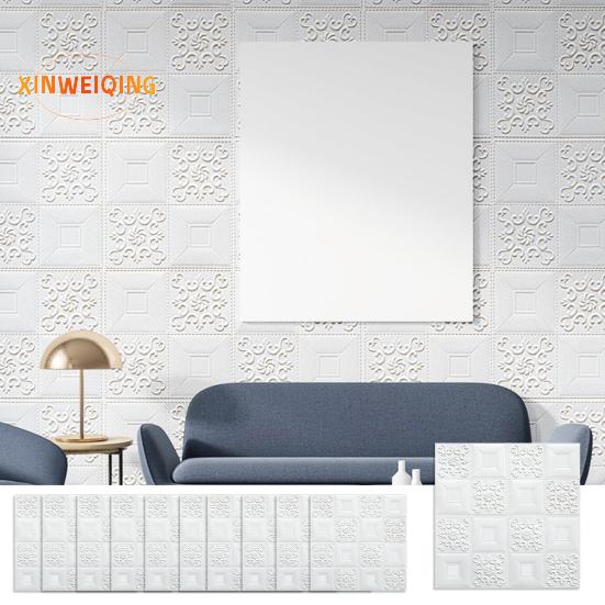 3D декоративная панель для настенной плитки, текстурированная самоклеящаяся пенопластовая наклейка на стену, кухонный фартук для ванной комнаты