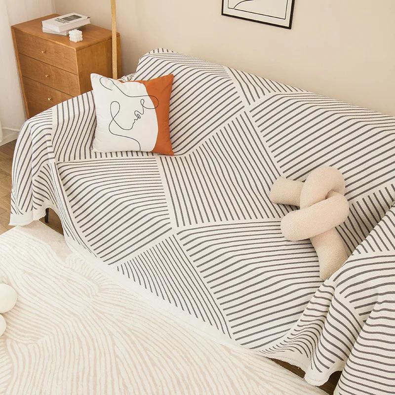 Полиэстер Хлопок Печатный Диван Полотенце Синель Диванные Одеяла Все Включено Чехол Ткань Четыре Сезона Диван Полотенце Анти Кошачьи Царапины