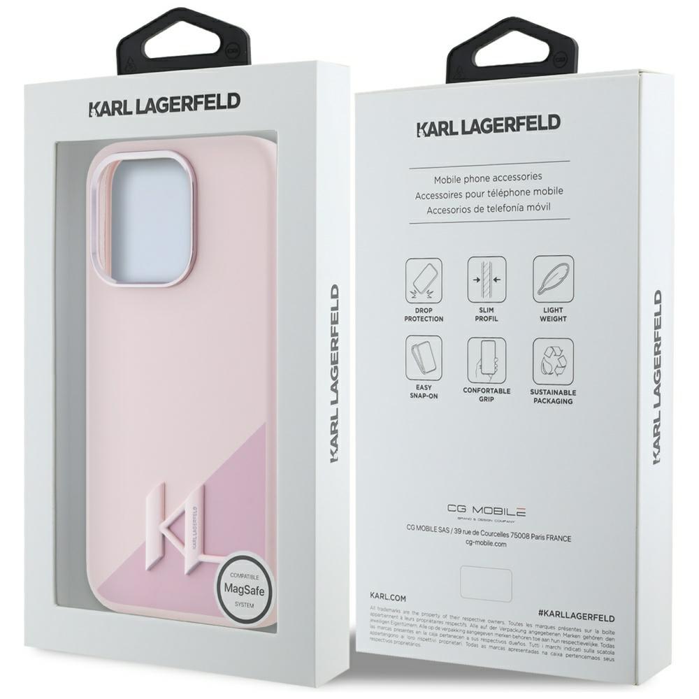 Etui do iPhone 15 Pro Karl Lagerfeld MagSafe Różowe