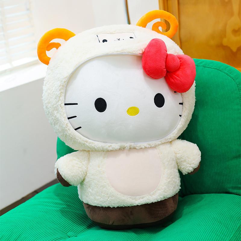 Плюшевая кукла Hello Kitty с наполнителем из полипропиленового хлопка для девочек, детей и коллекционеров