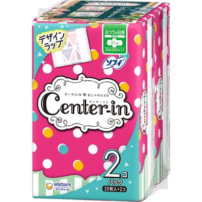 Centerin Fluffy Type Обычные дневные крылья 20 x 2 (Квази-лекарство) Салфетка Center-in общего назначения Center-in