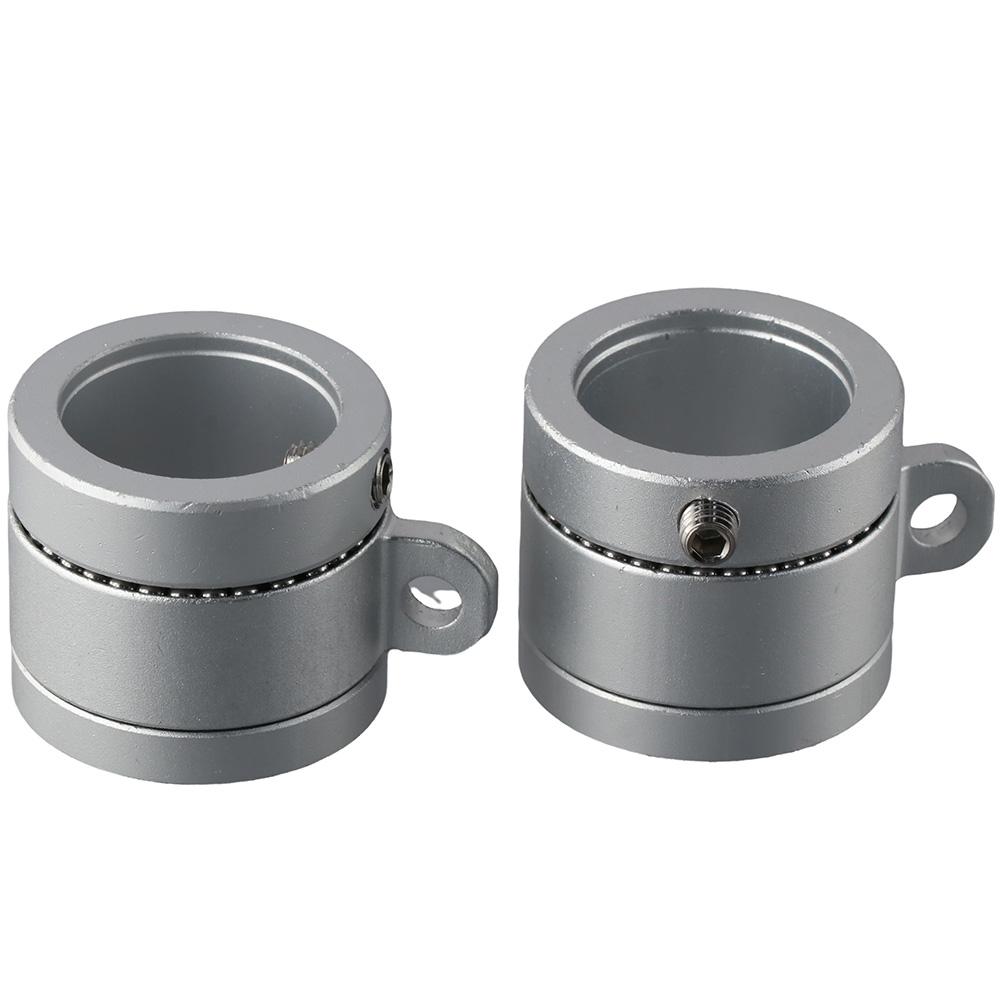 2Pcs 360 Degree Rotating Flag Mounting Ring Aluminum Alloy Spinning Flag Pole Kit  Diameter Flagpole