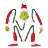 5Pcs/1Set Grinch Arm Leg Head Ornaments Holder Christmas Tree Decor Xmas Party
