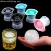 Силиконовая форма для хоккея на льду Мир DIY Круглая решетка для льда Силиконовые формы для кубиков льда Замороженный контейнер для льда Форма для приготовления коктейлей, виски и других напитков