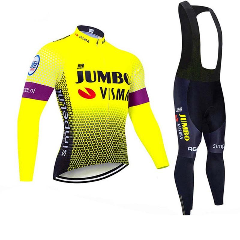 Long Sleeve Cycling Jersey Set Unisex Mountain Road Bike Quick Dry Sportswear