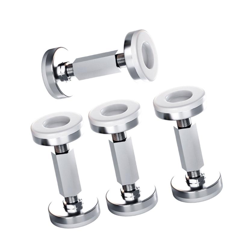 4Pcs No Drill Furniture Anti Shake Fixers Adjustable Height Stabilizers For Bed Frame Chair Table Easy to Installation