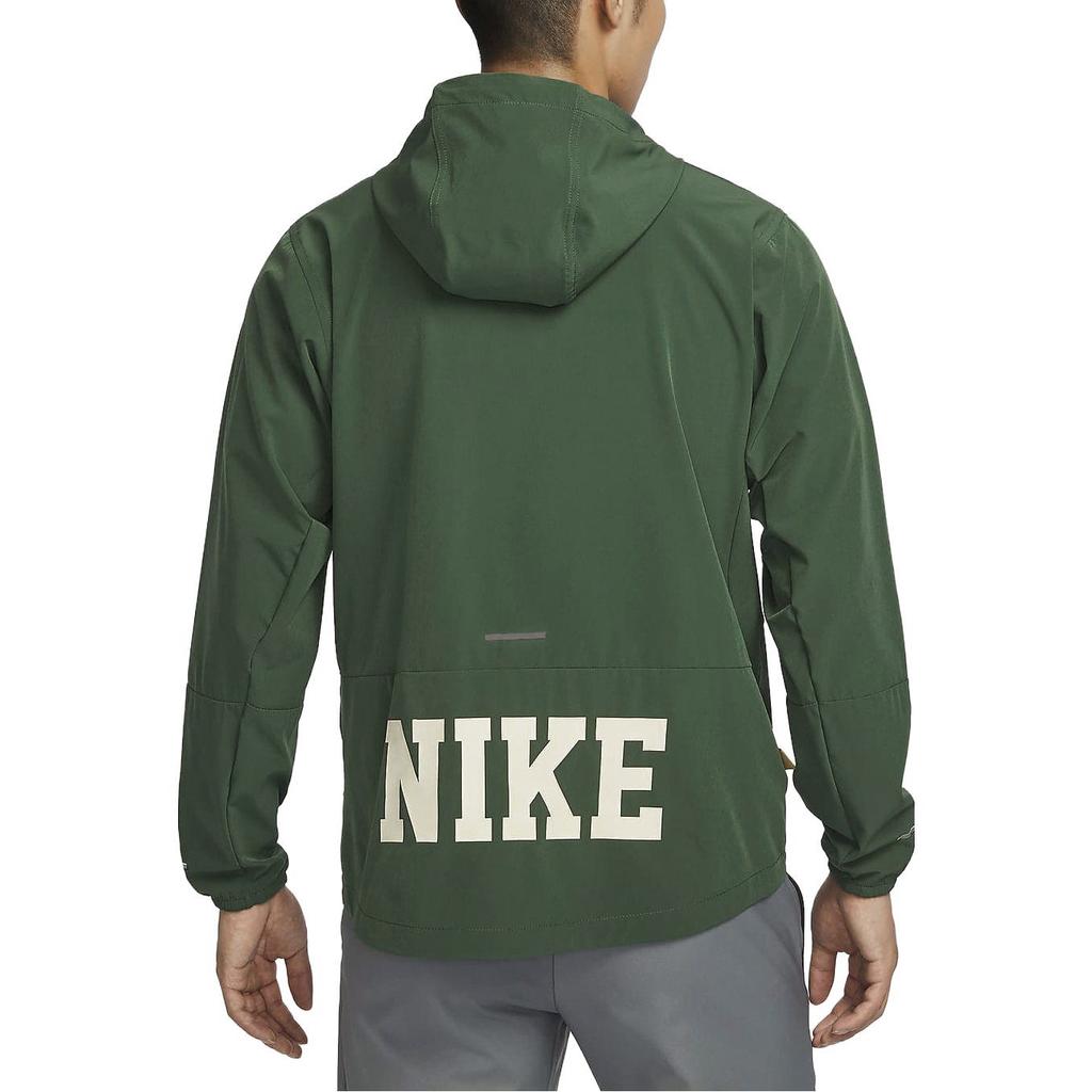 Nike Спортивная повседневная куртка с капюшоном и принтом в виде букв Wellness, с компактным дизайном, мужские куртки цвета ели и зеленого цвета FV3970-323