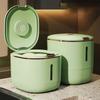 Household Rice Bucket Press Open Insect-proof Moisture-proof Silicone Sealed Grain Storage Box Rice Tank 10kg Cereal Storage Container Food Dispenser