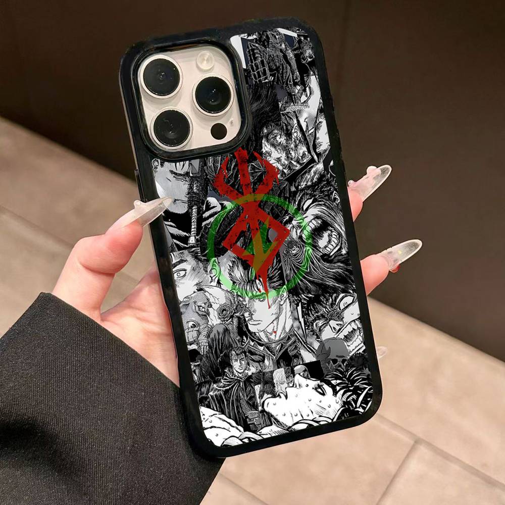 Крутой комиксный чехол Berserk для iPhone 13 14 15 11 12 16 17 Pro Max Plus Для Magsafe Магнитный корпус